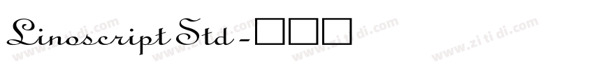 Linoscript Std字体转换